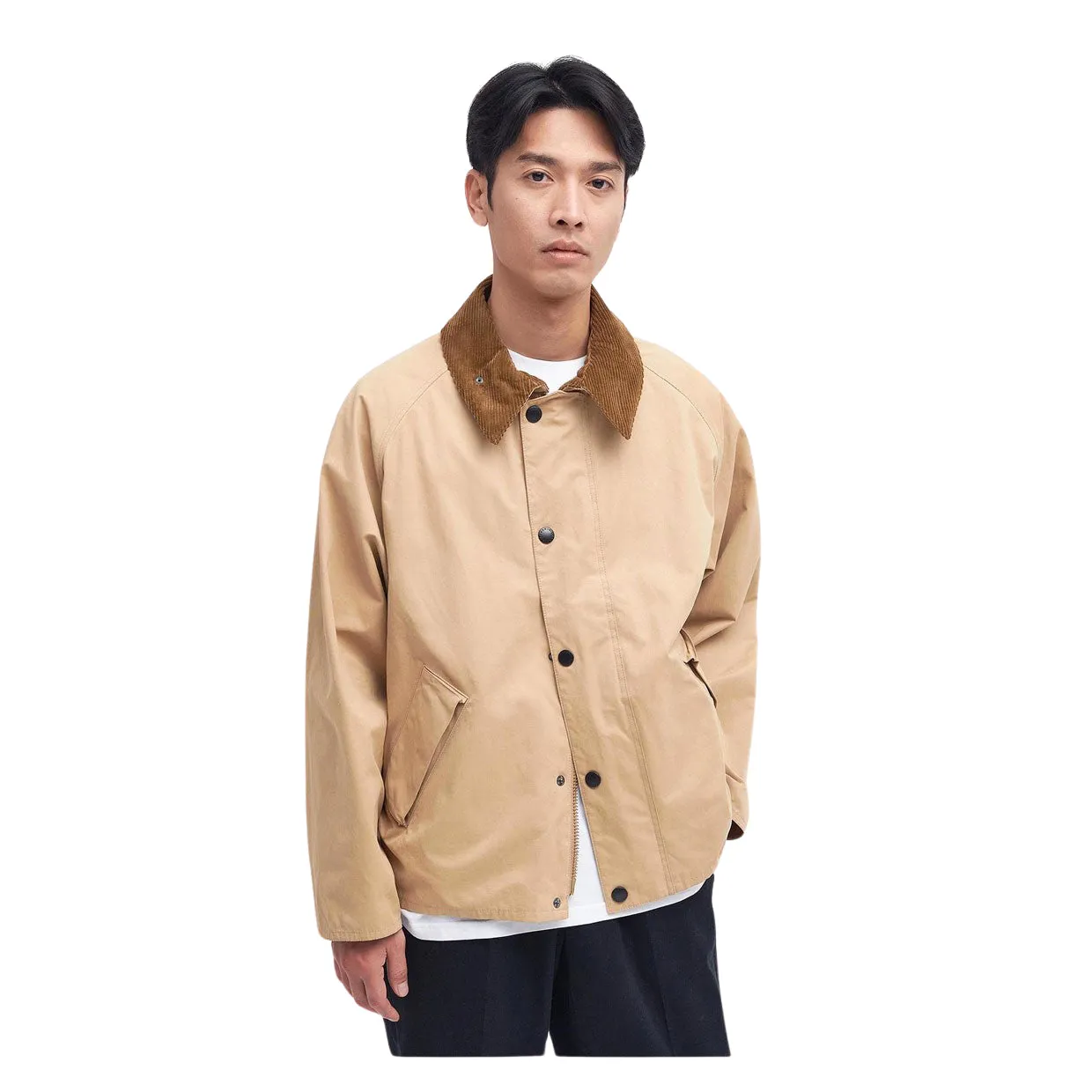 Giubbino Uomo Barbour Transporter Oversized Beige