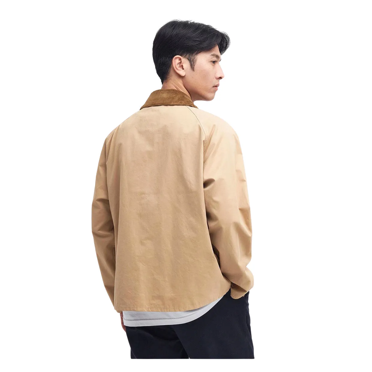 Giubbino Uomo Barbour Transporter Oversized Beige