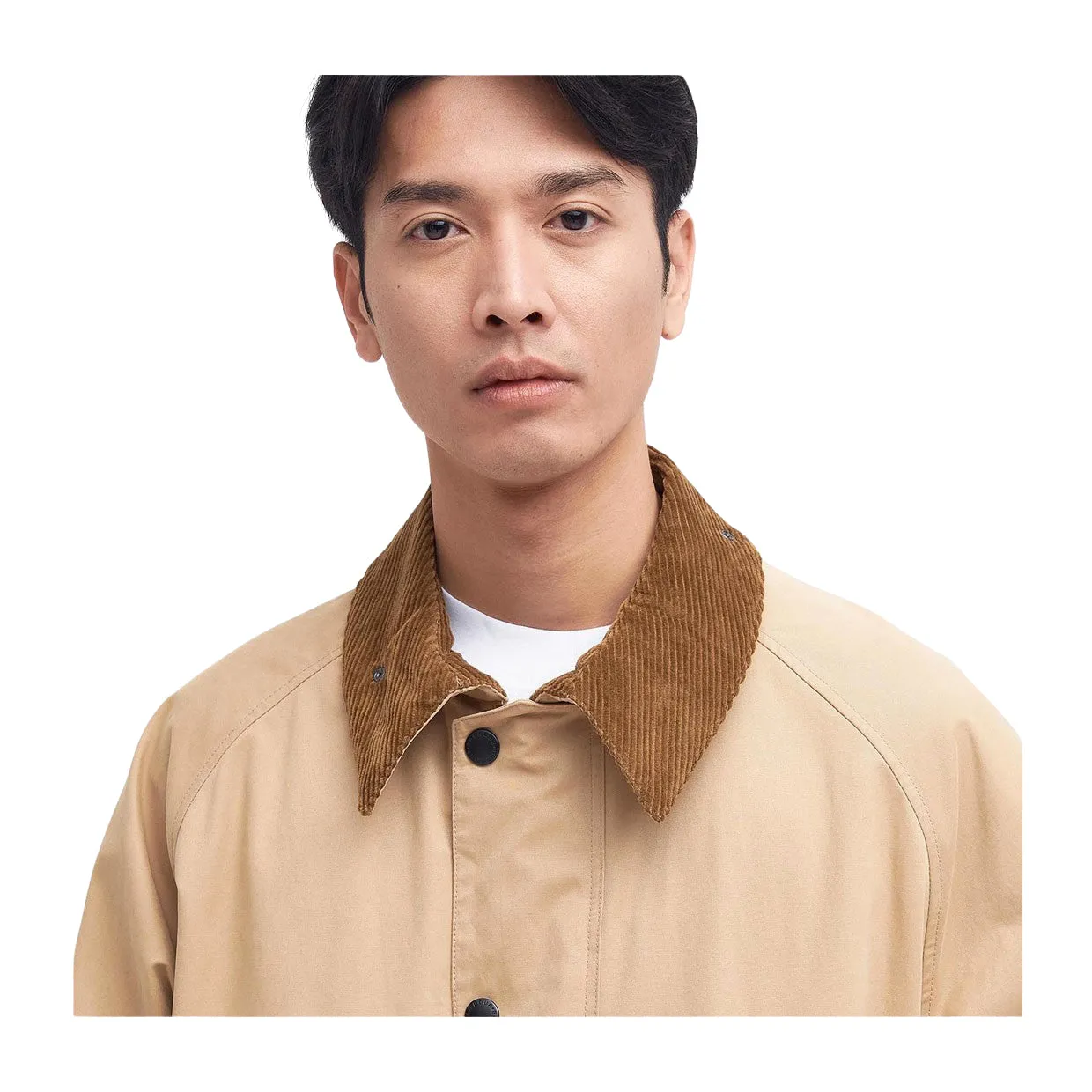Giubbino Uomo Barbour Transporter Oversized Beige