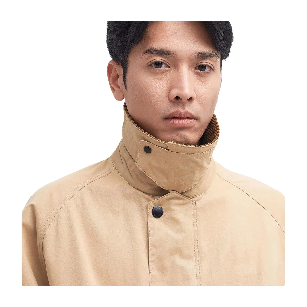 Giubbino Uomo Barbour Transporter Oversized Beige