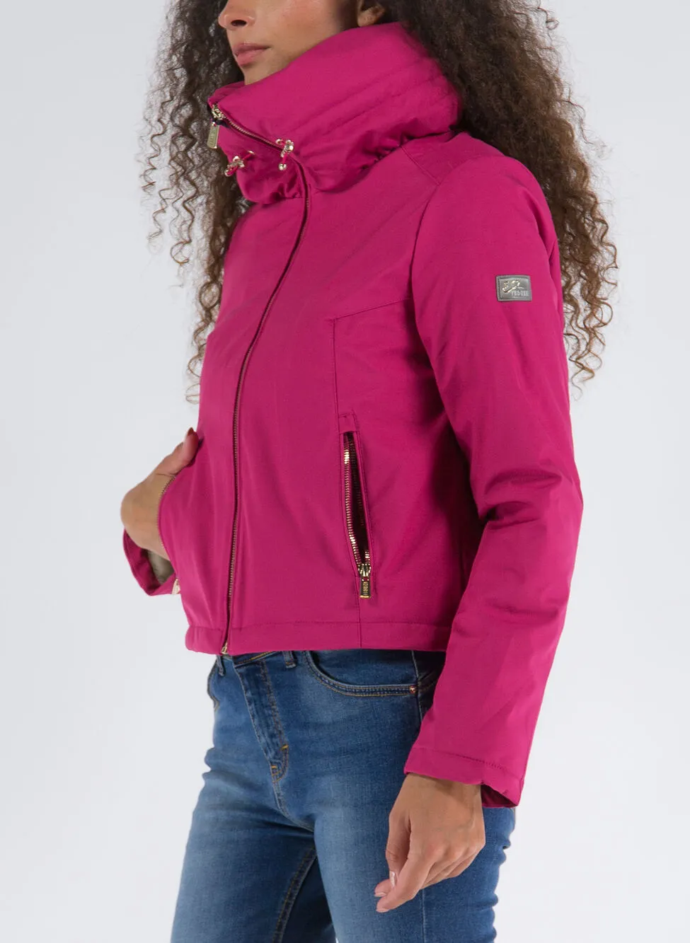 giubbotto softshell corto collo anello