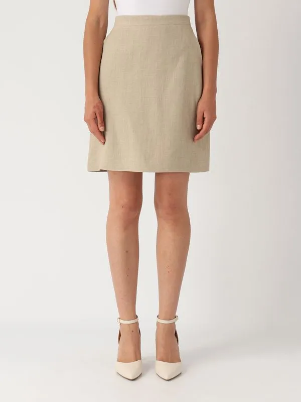 Gonna donna Max Mara Studio Oblato in lino Corda