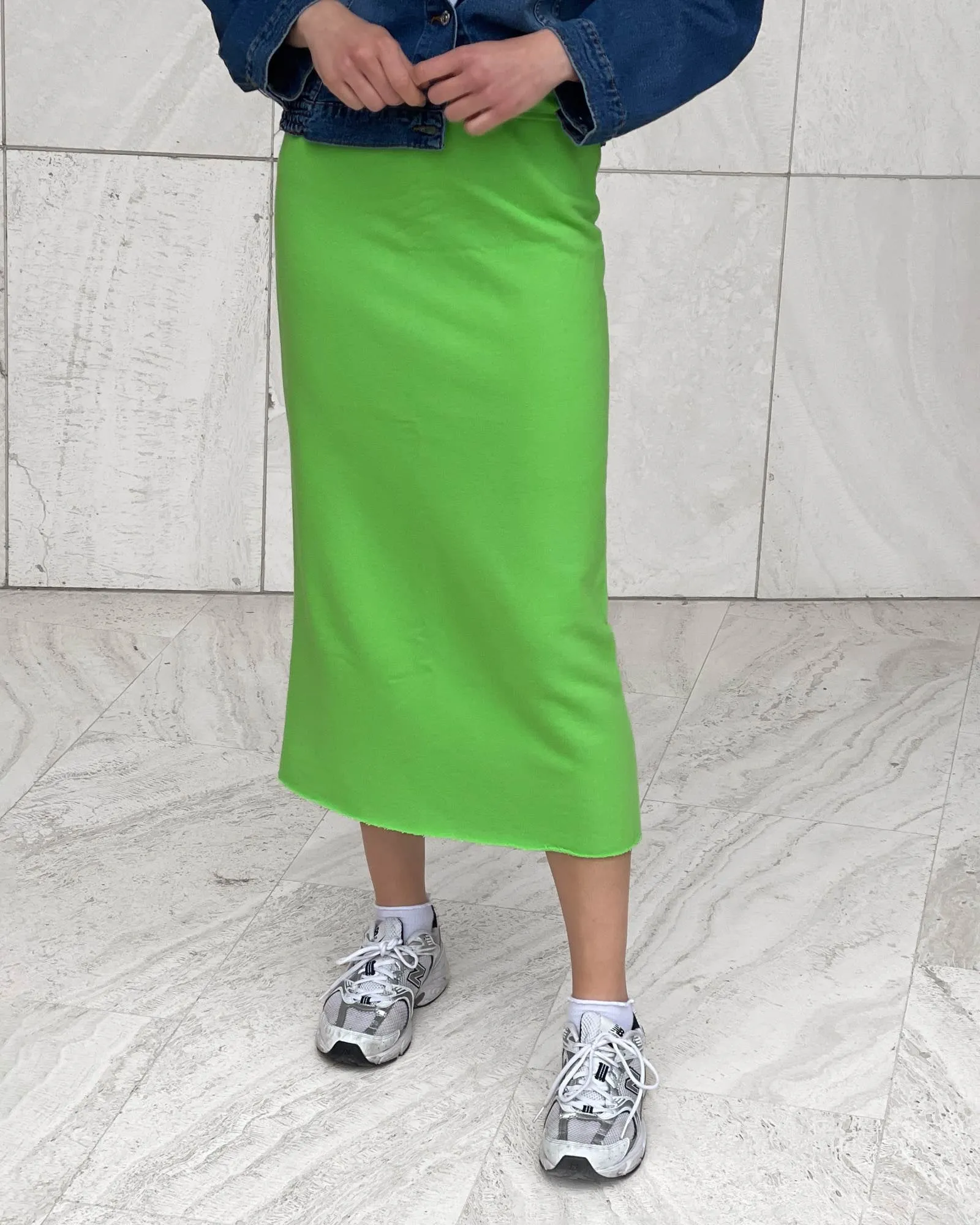 GONNA IN FELPA GINNY  HOT GREEN