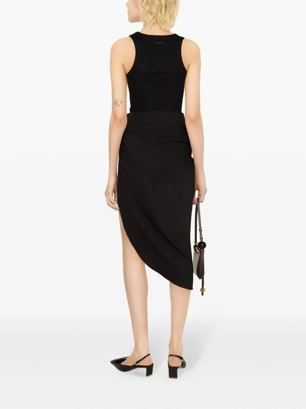 Gonna midi la jupe saudade in nero - donna