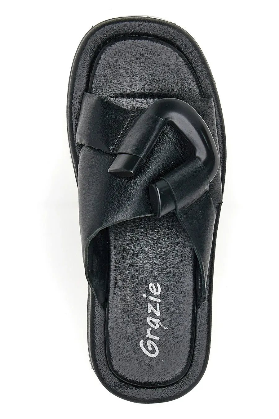   GRAZIE Ciabatte Flatform Grazie 3745 Nere
