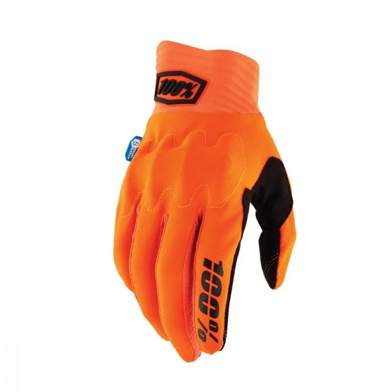 Guanti da MTB 100% Bike COGNITO SMART SHOCK (Arancione fluo)