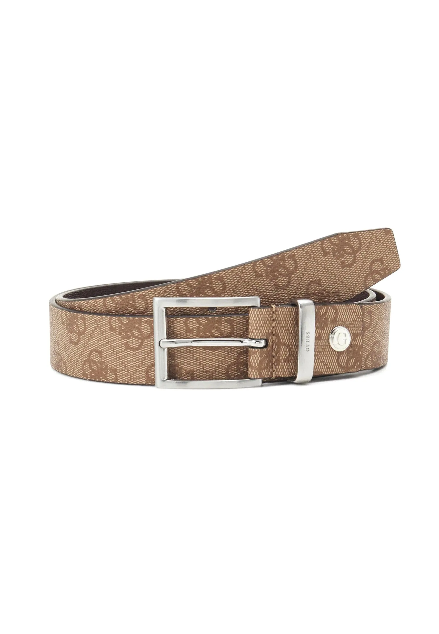 GUESS Cintura Uomo Loghi Brown Ochra BM7541LEA35