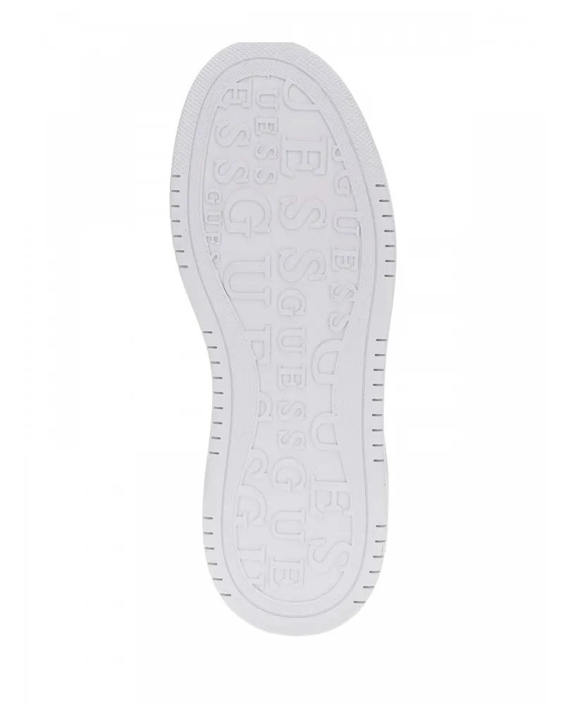 GUESS sneakers scarpe zeppa donna fashion pelle bianco