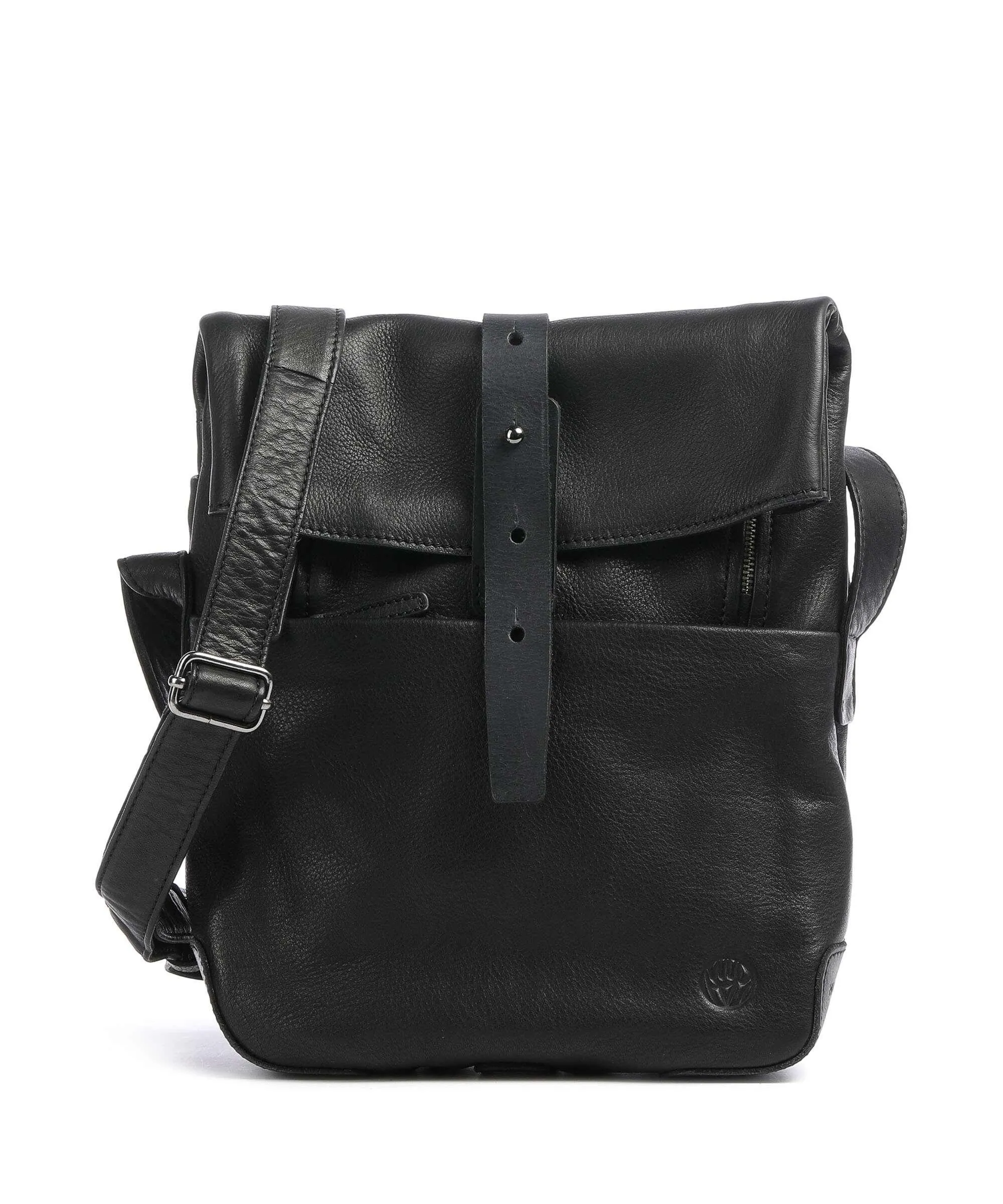  Harold's Mount Ivy Borsa a tracolla pelle a grana fine nero  