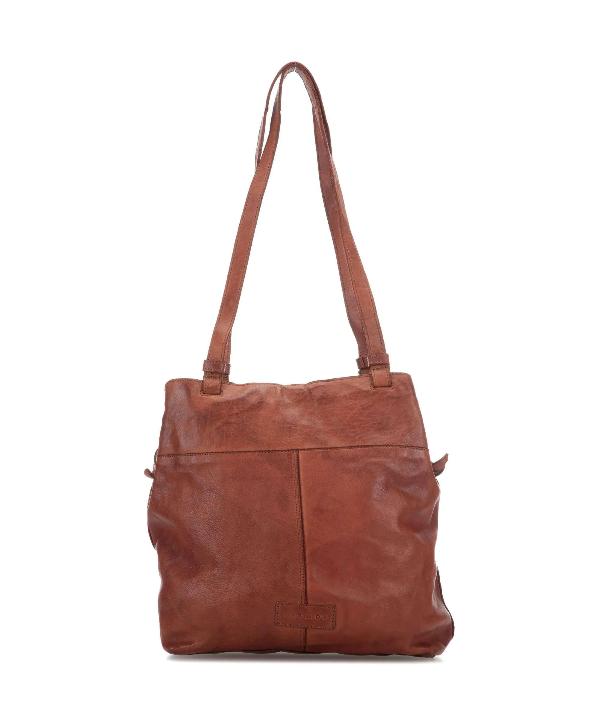  Harold's Submarine Borsa shopper pelle di vacchetta finemente grana cognac  