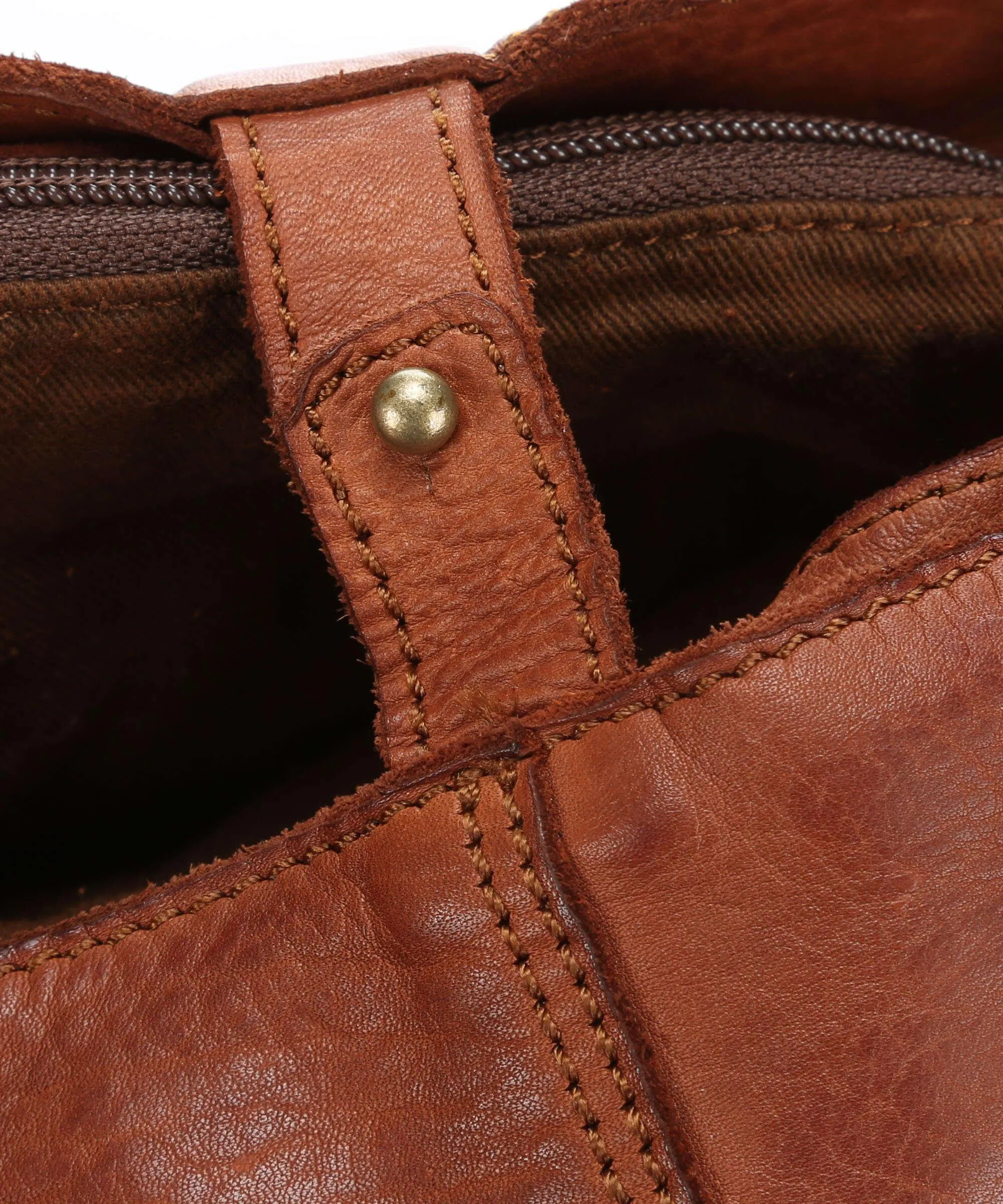  Harold's Submarine Borsa shopper pelle di vacchetta finemente grana cognac  