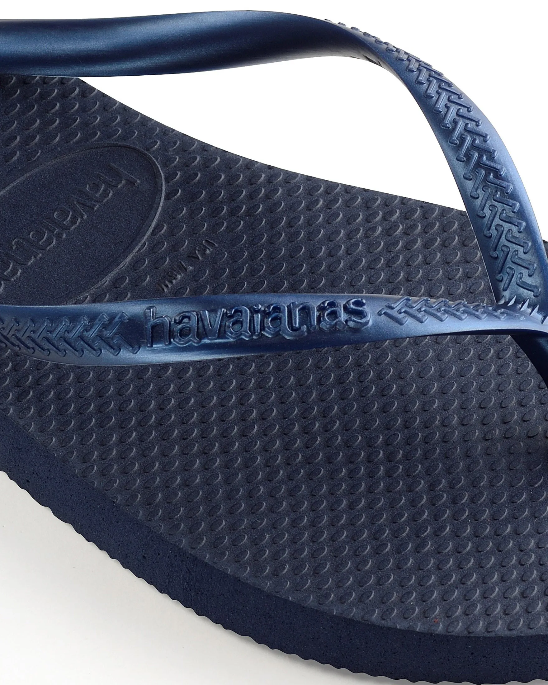 Havaianas Slim blu con fascette tono su tono con logo in rilievo