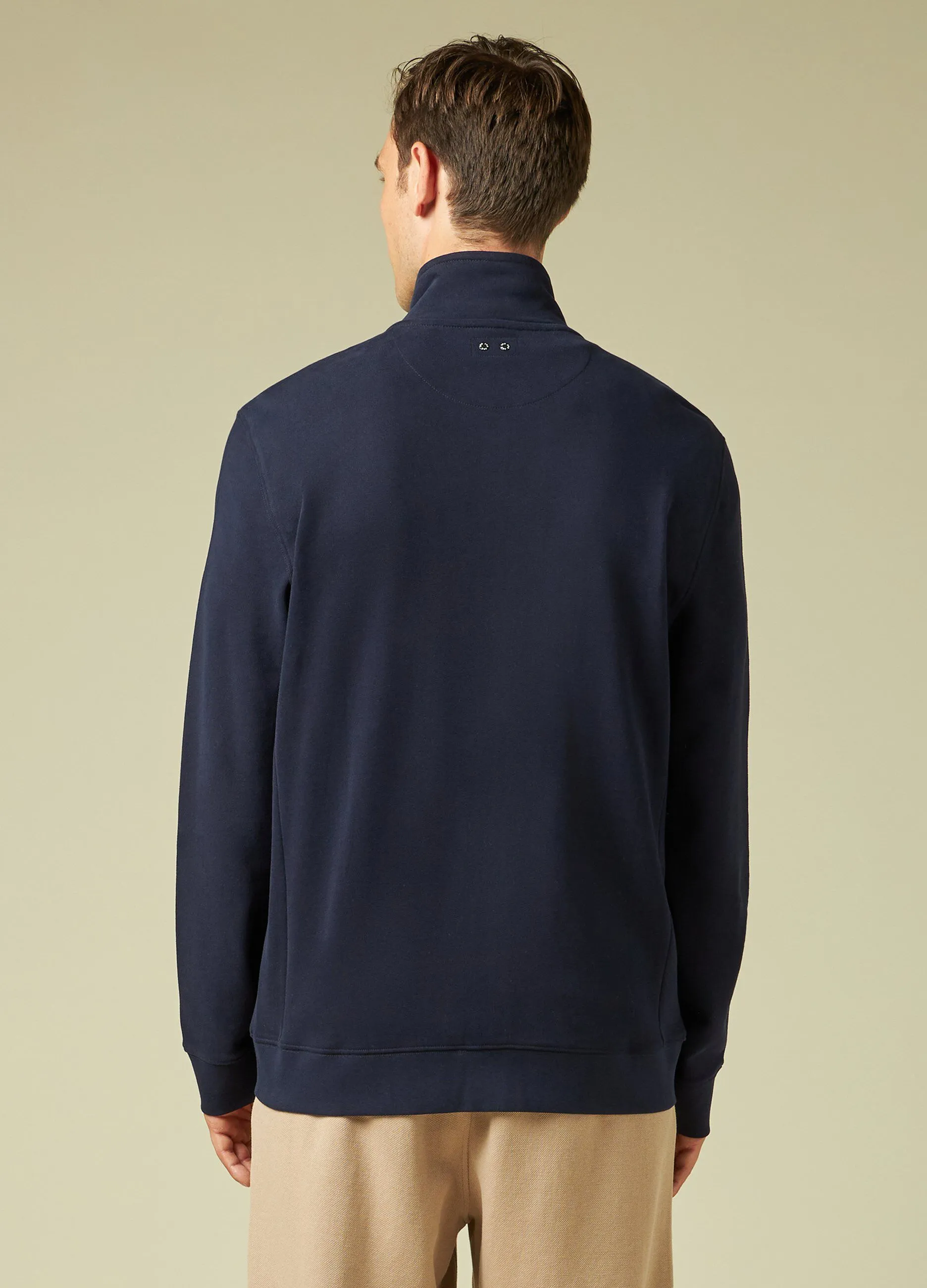 HOLISTIC  Felpa full zip in cotone uomo