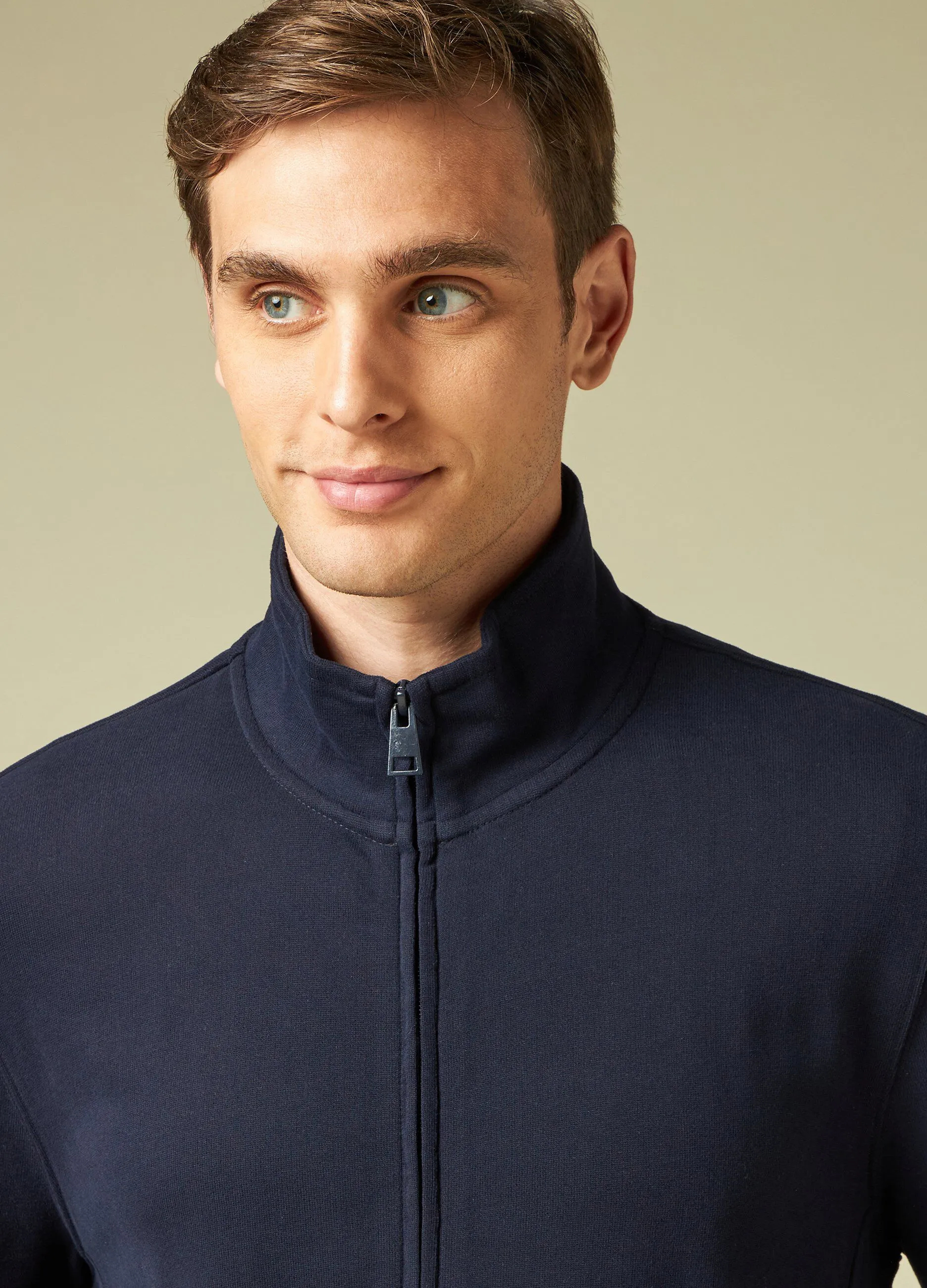 HOLISTIC  Felpa full zip in cotone uomo