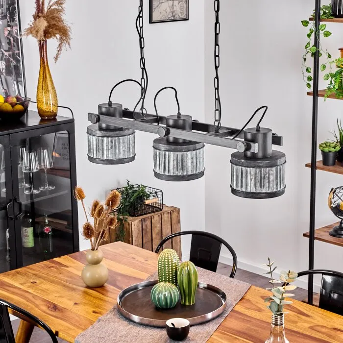 Holsa Lampada a Sospensione Nero, 3-Luci