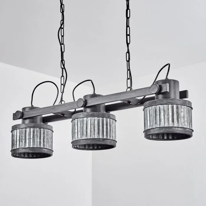 Holsa Lampada a Sospensione Nero, 3-Luci