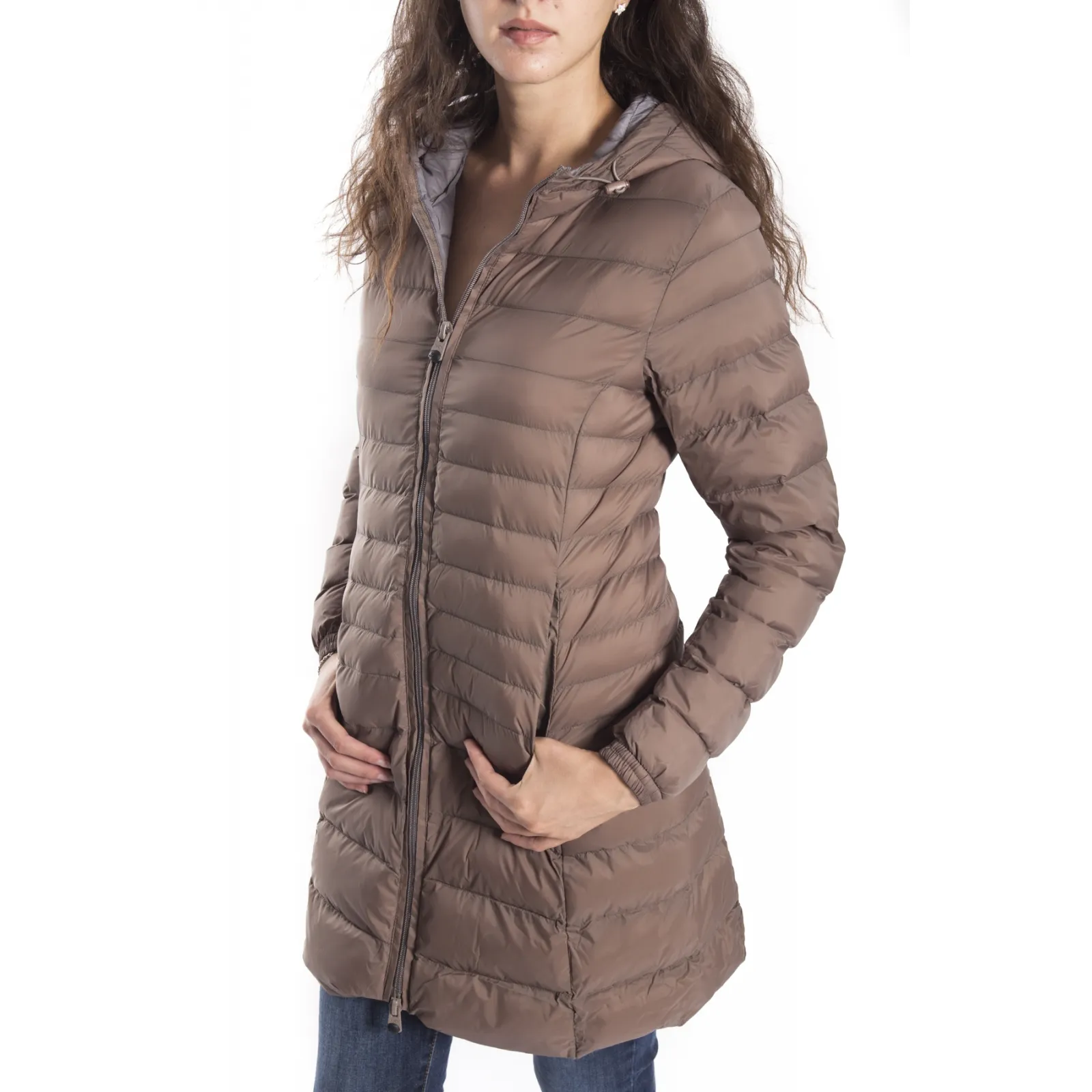 HOMEWARD Piumino 100 grammi con zip col. MUD/LIGHT GREY Art. HLC353