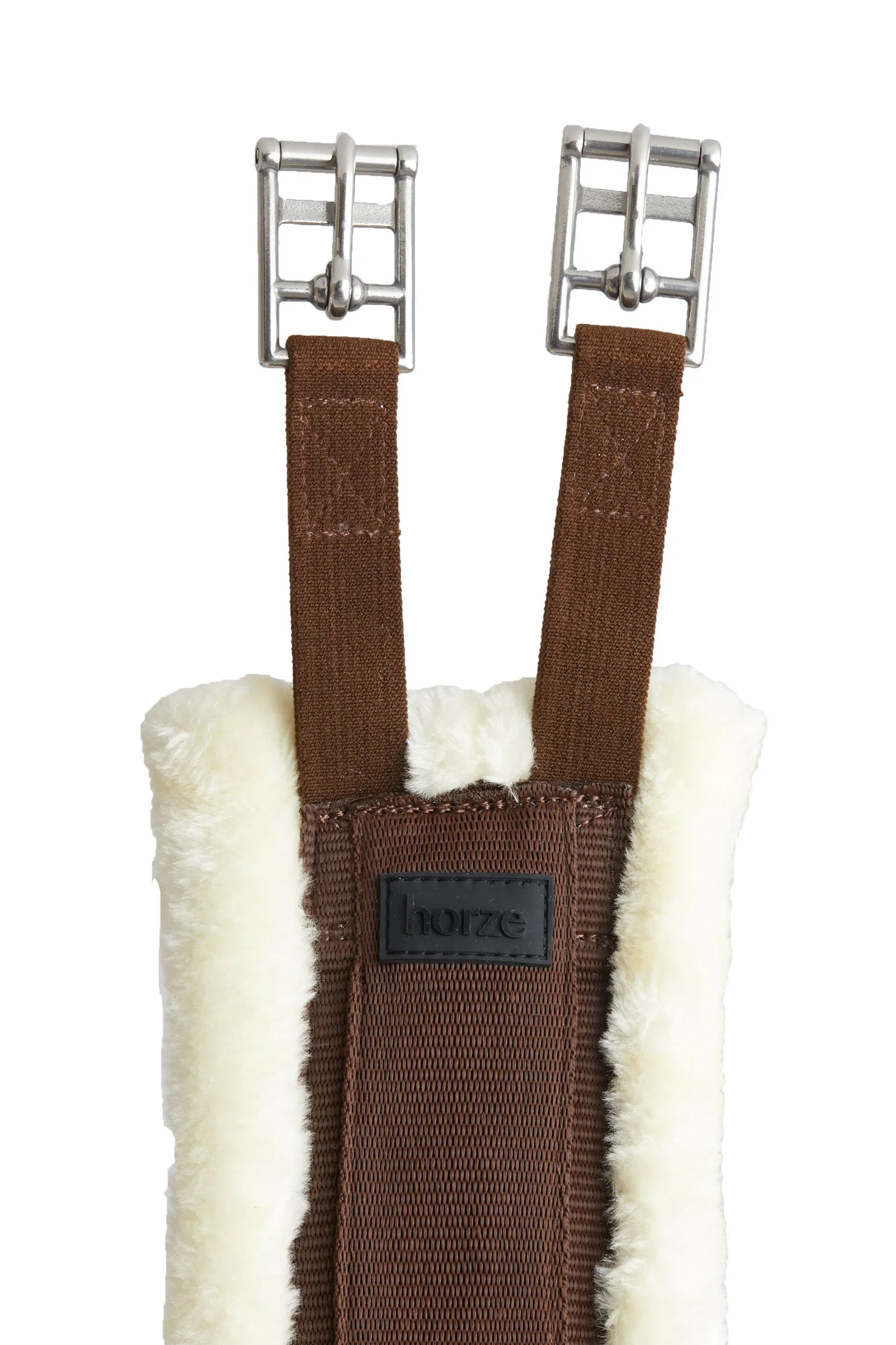Horze Kyiv Sottopancia lungo in neoprene con pelliccia ecologica inamovibile
