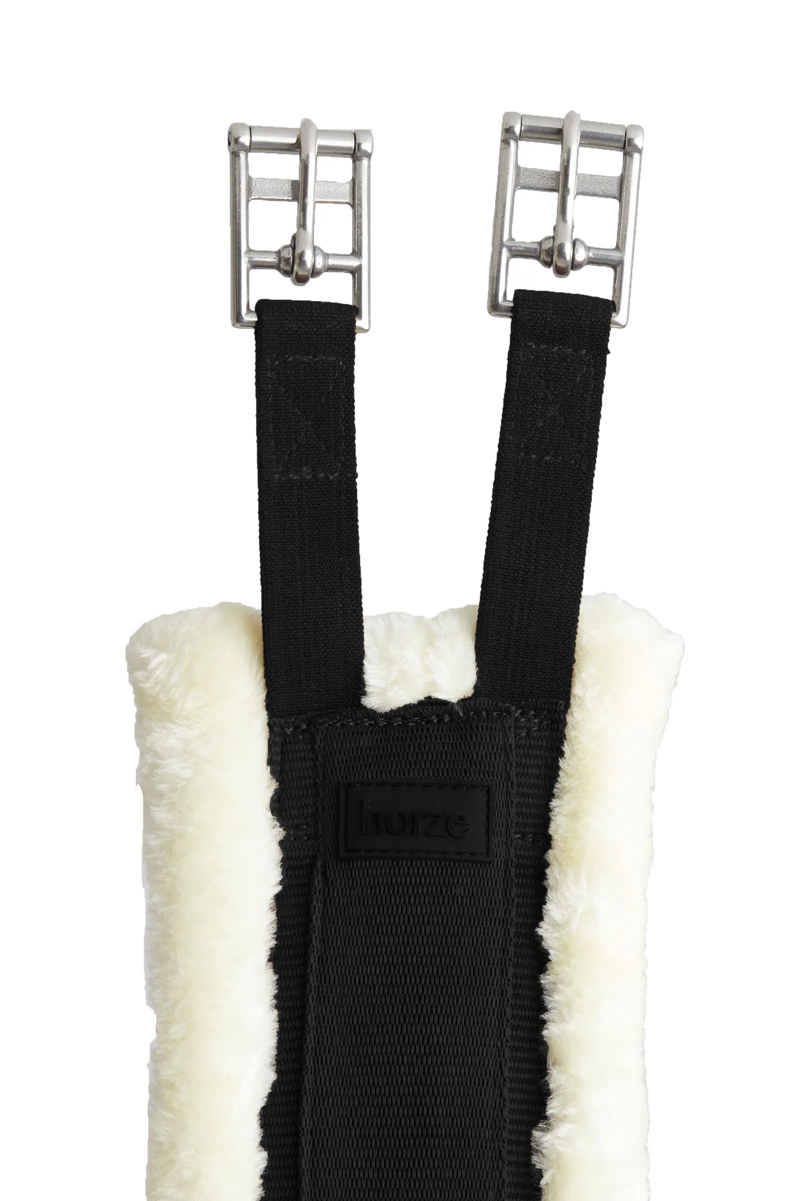 Horze Kyiv Sottopancia lungo in neoprene con pelliccia ecologica inamovibile