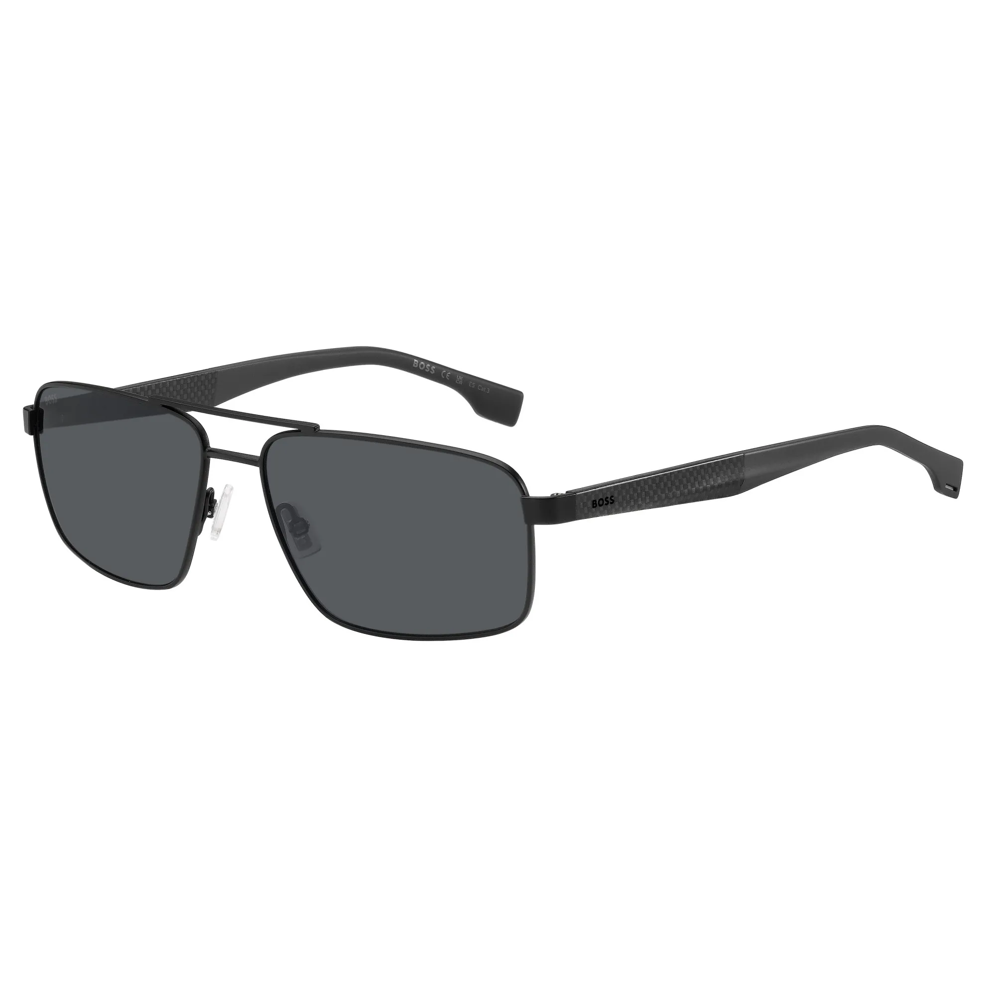   Hugo Boss 1580/S - O6W 2K Grigio Nero Opaco | Occhiale Da Sole Uomo 