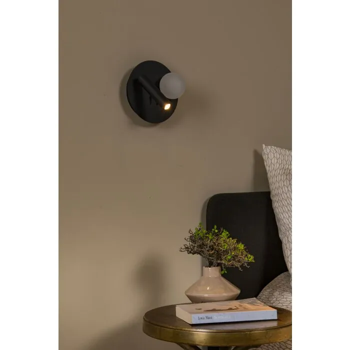 Illuminazione Lucide MATIZ Applique LED Nero, 1-Luce