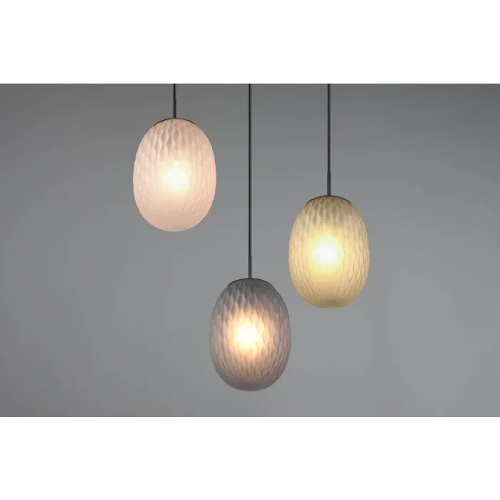 Illuminazione Trio Leuchten Facette Lampada a sospensione Nero, 3-Luci