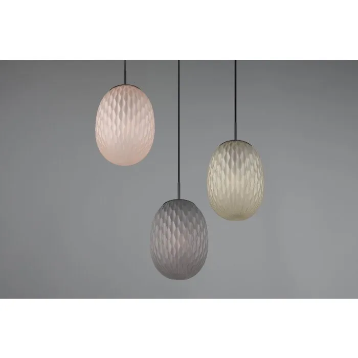 Illuminazione Trio Leuchten Facette Lampada a sospensione Nero, 3-Luci
