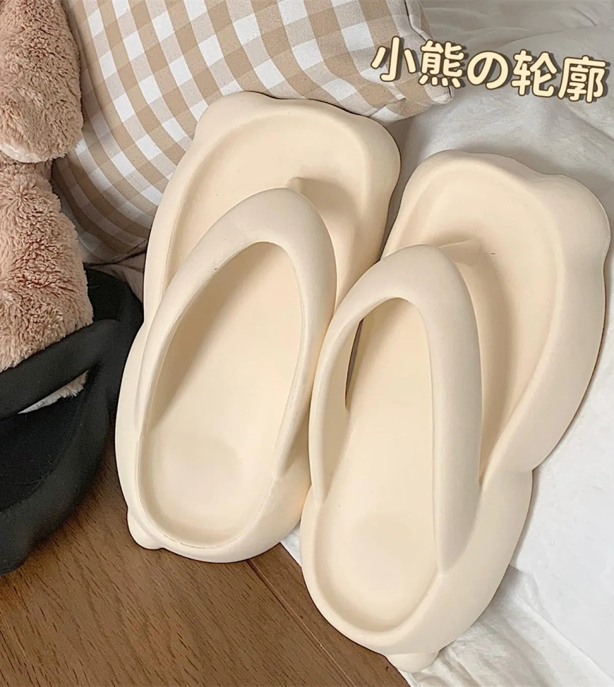 Infradito da spiaggia da donna Scarpe con plateau estive da donna Morbida suola spessa in Eva Lady Fashion Slides Pantofole da s