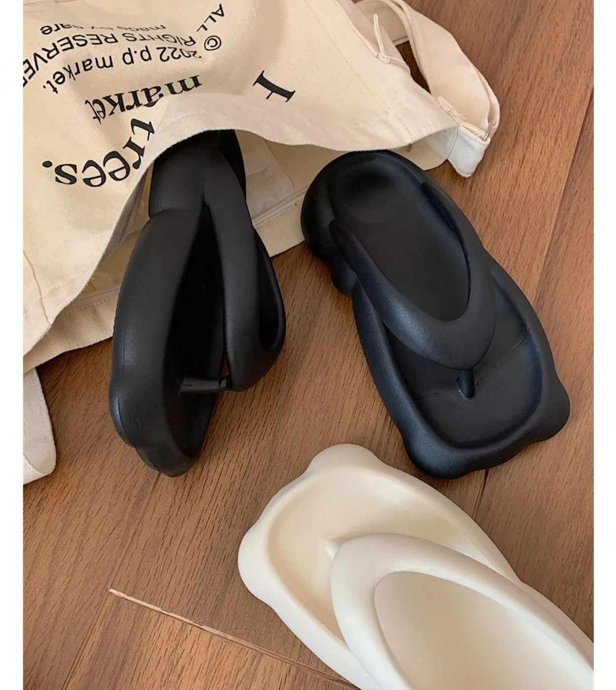 Infradito da spiaggia da donna Scarpe con plateau estive da donna Morbida suola spessa in Eva Lady Fashion Slides Pantofole da s