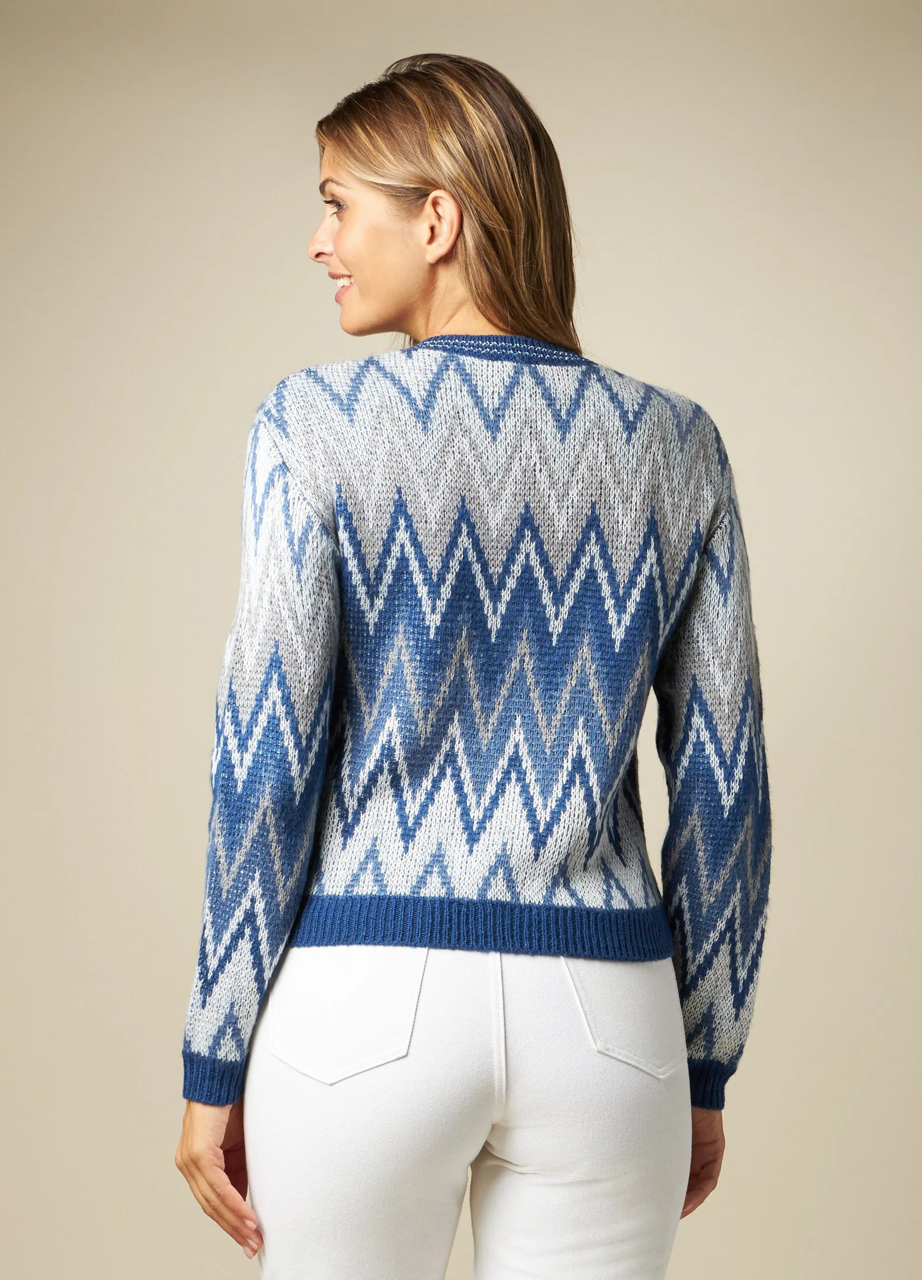 IWIE  Cardigan tricot multicolor donna