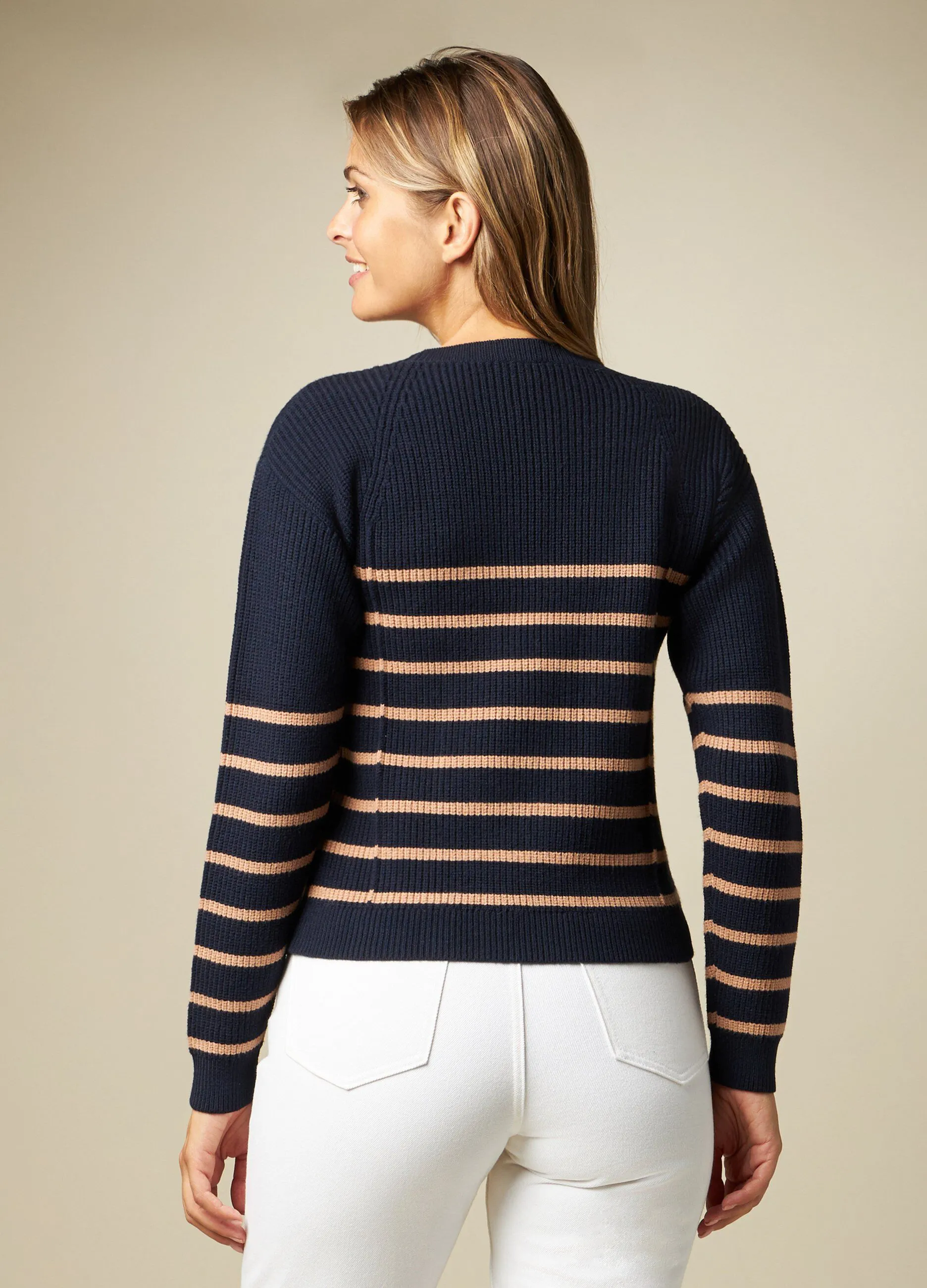 IWIE  Tricot in costina di misto cotone donna