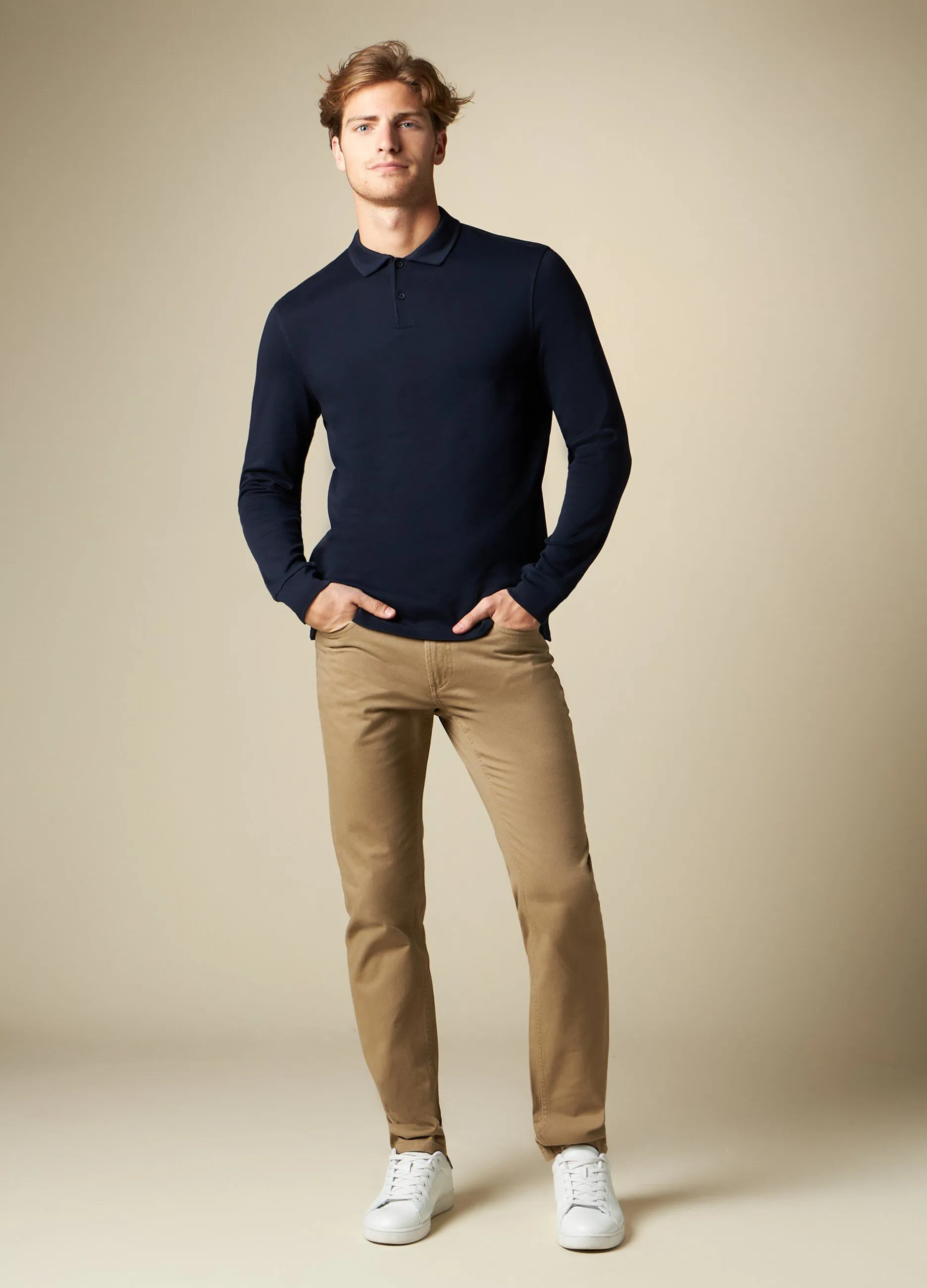 J. HART & BROS  Pantaloni in puro cotone uomo