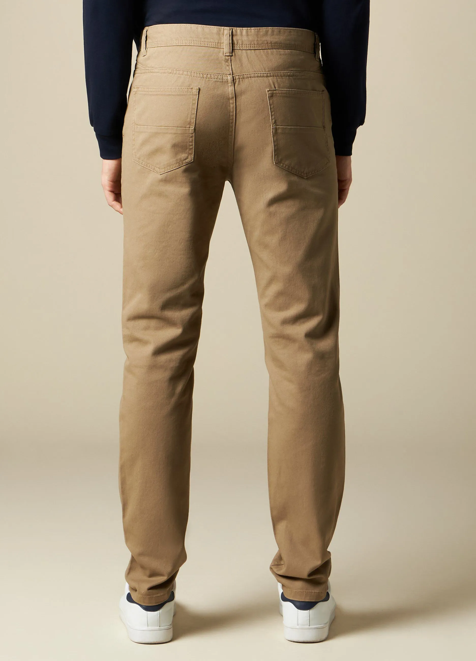 J. HART & BROS  Pantaloni in puro cotone uomo