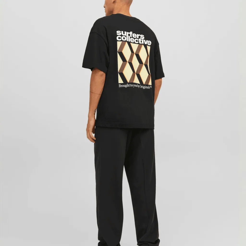 Jack & Jones Uomo T-shirt Belize Aop Nero 12235213