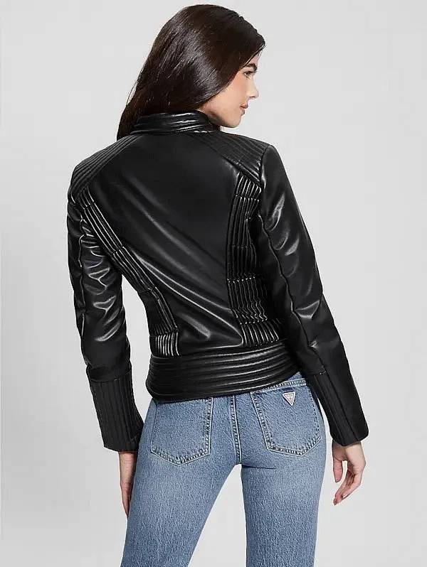Jacket Lea Corset PU - Giacca in Similpelle
