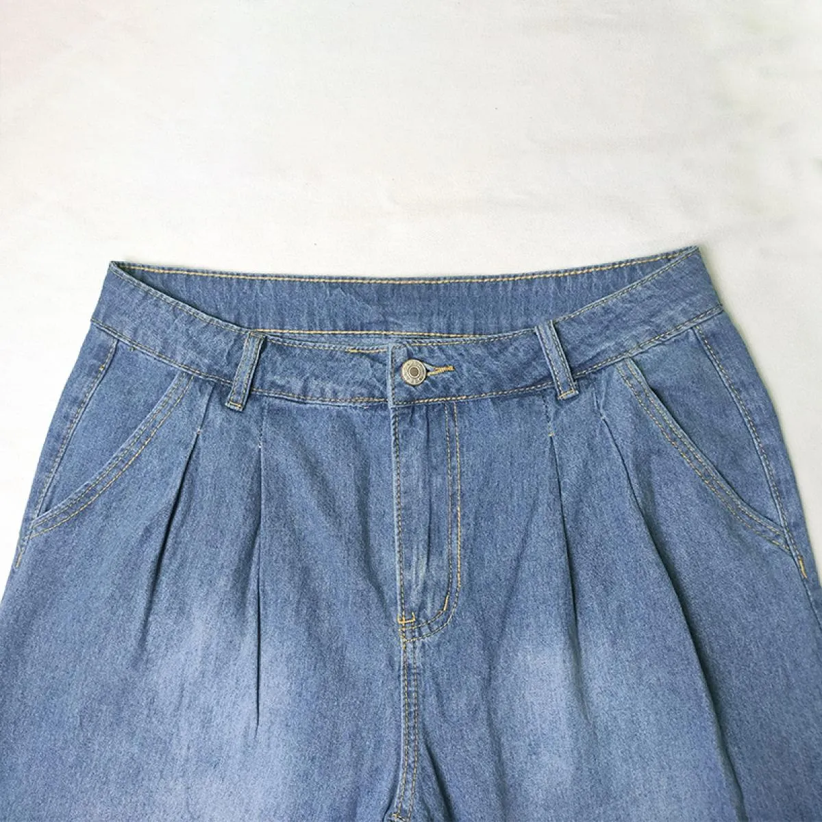 Jeans da donna a vita alta 2022 autunno nuova moda pantaloni svasati retrò pantaloni larghi Casual larghi pantaloni da strada da