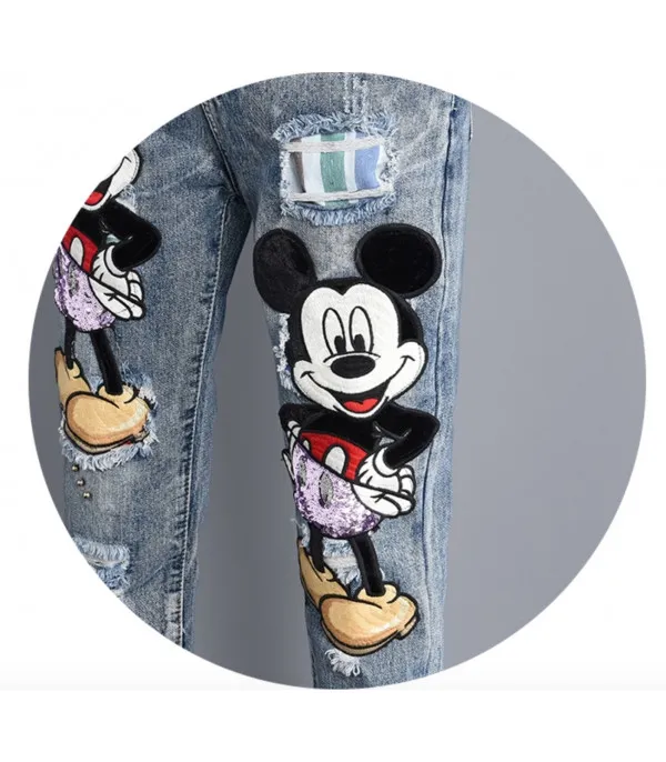 Jeans double Mickey Mouse