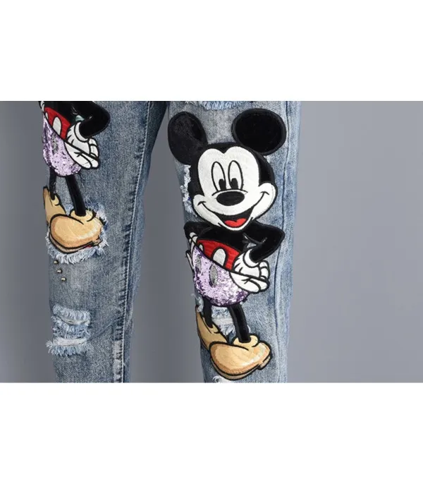 Jeans double Mickey Mouse