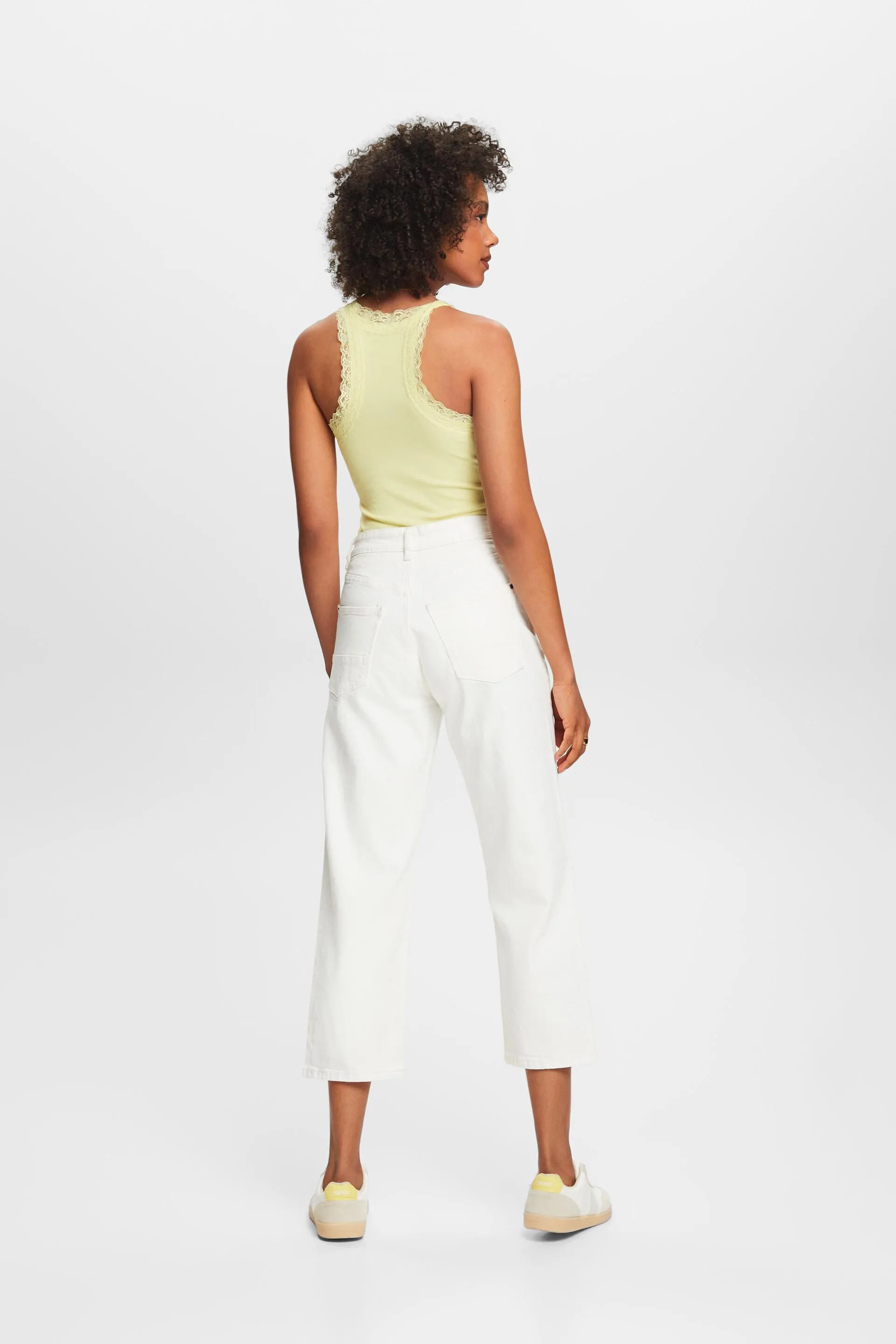 Jeans in cotone con gamba dritta