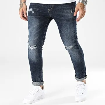 Jeans skinny in denim blu