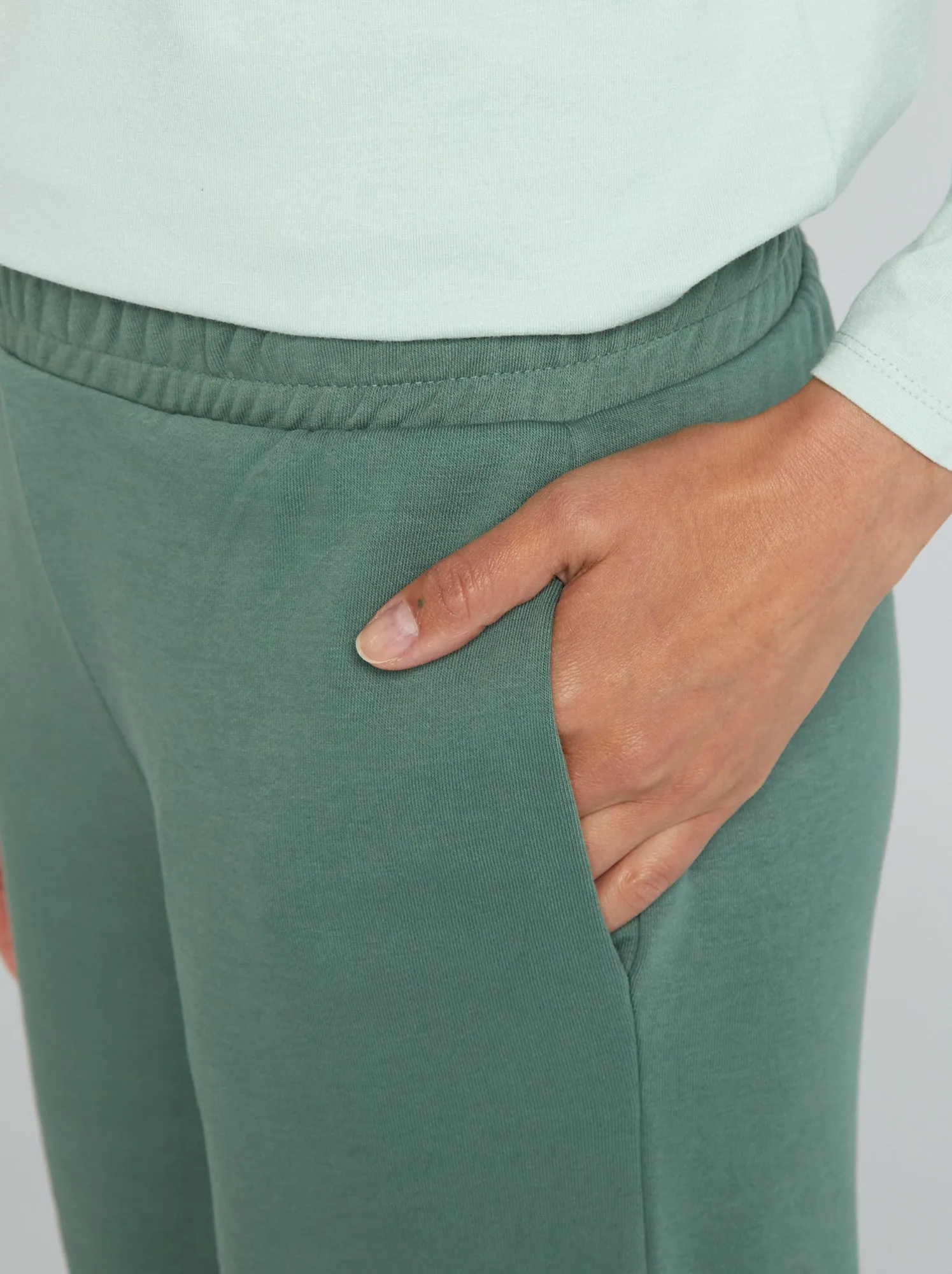 Joggers larghi tinta unita - VERDE
