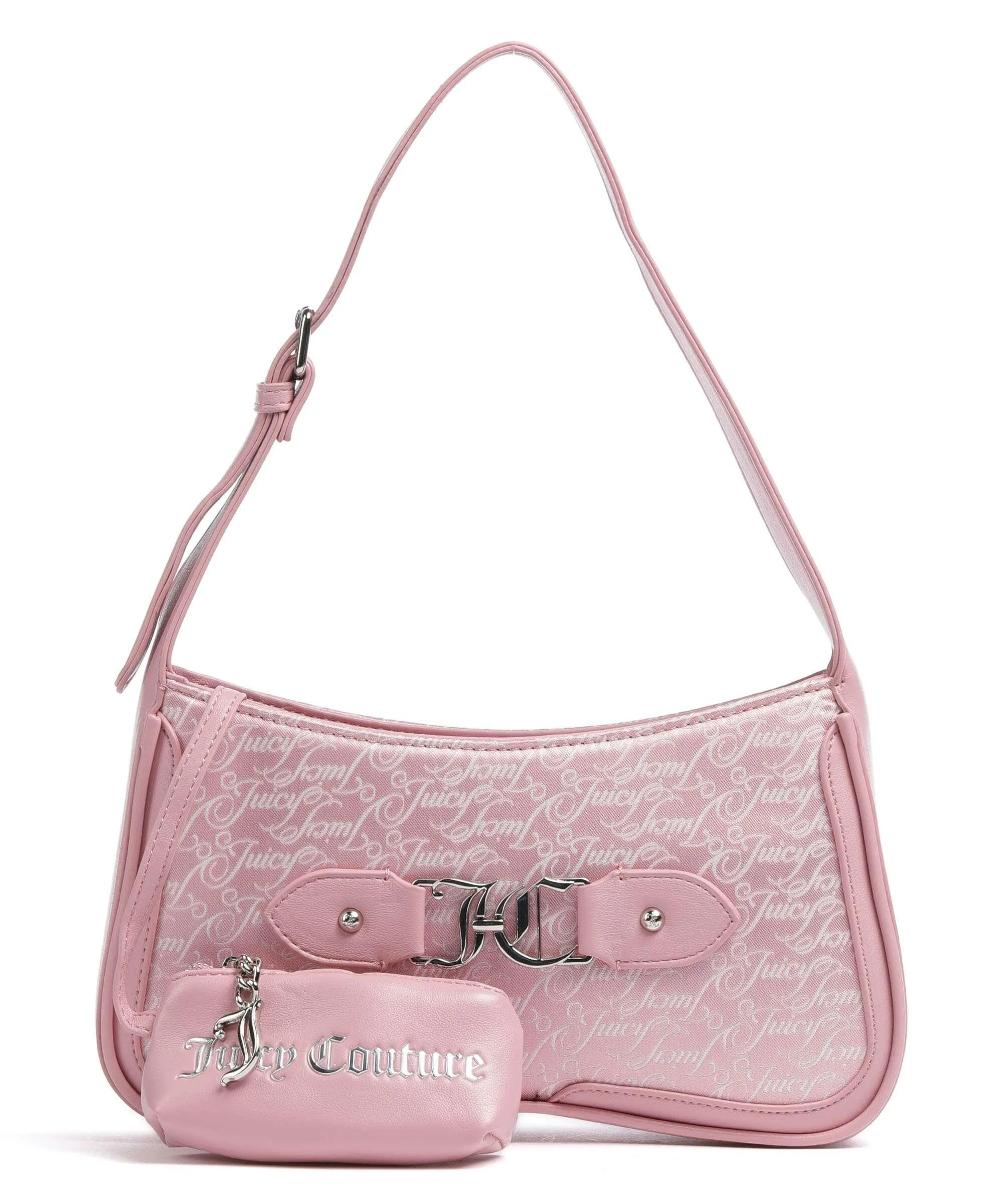  Juicy Couture Lauren Borsa a spalla poliestere rosa  