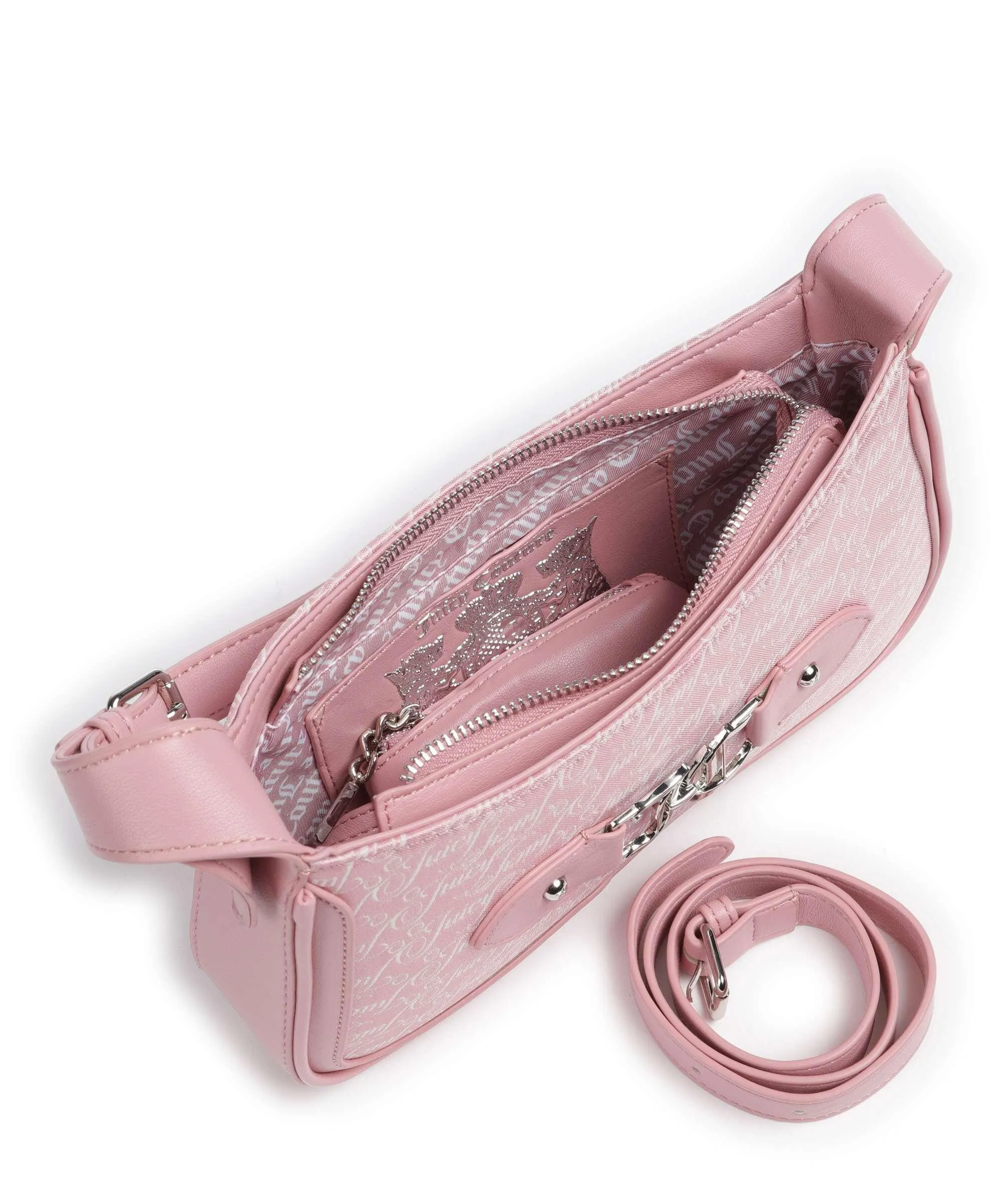  Juicy Couture Lauren Borsa a spalla poliestere rosa  
