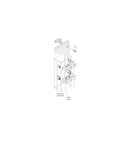 Kit di installazione ABB 1STQ per Schede modulari - System Pro E Power, 200 x 800mm