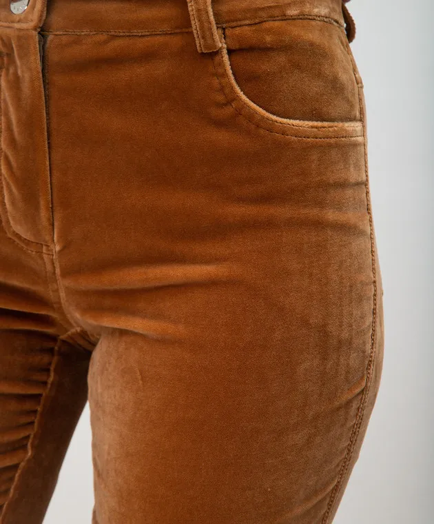 Kiton Pantaloni di velluto marrone D47106K05P55