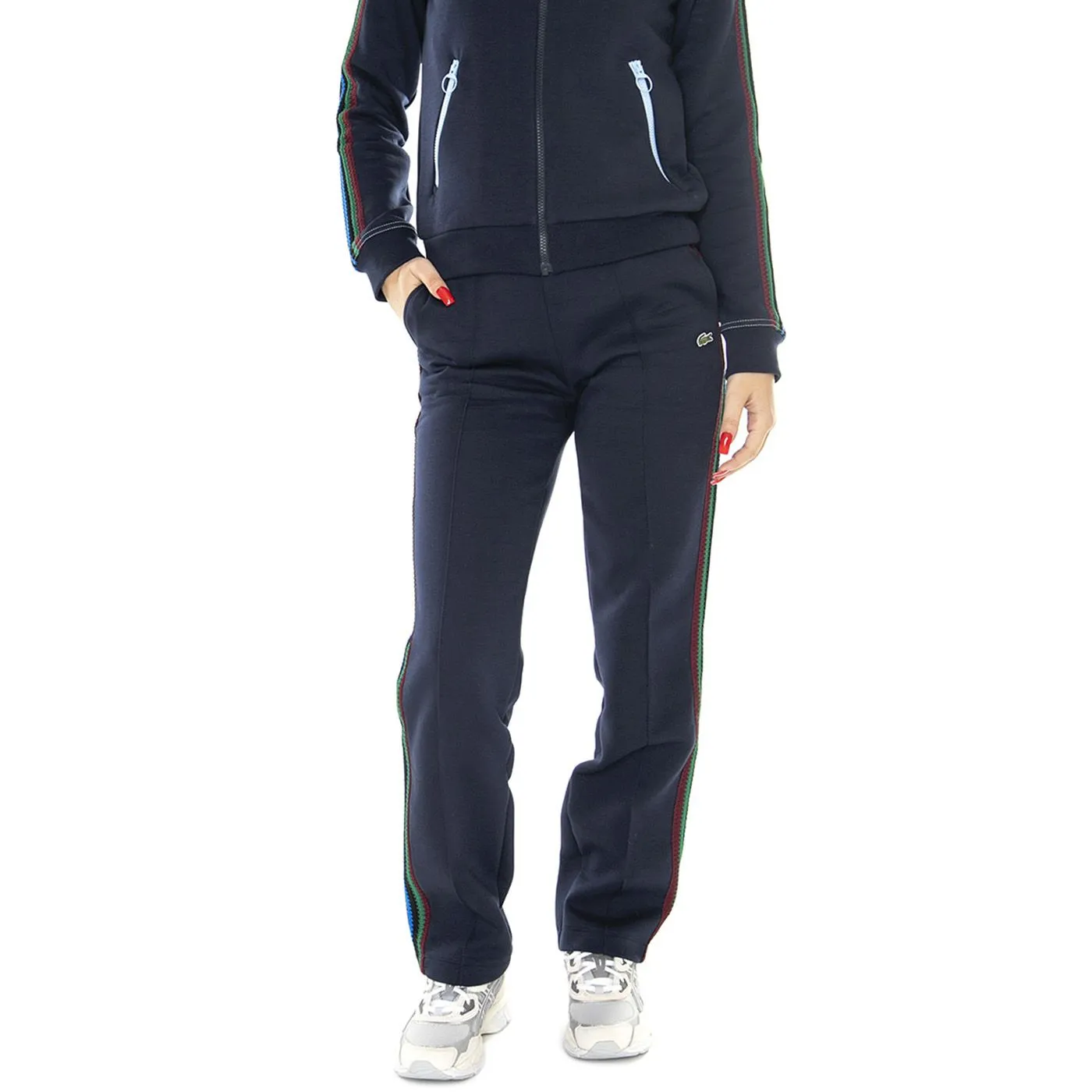 Lacoste Pant.Tuta XF1647-166 Blue Pants - Pantaloni Donna Blu    
