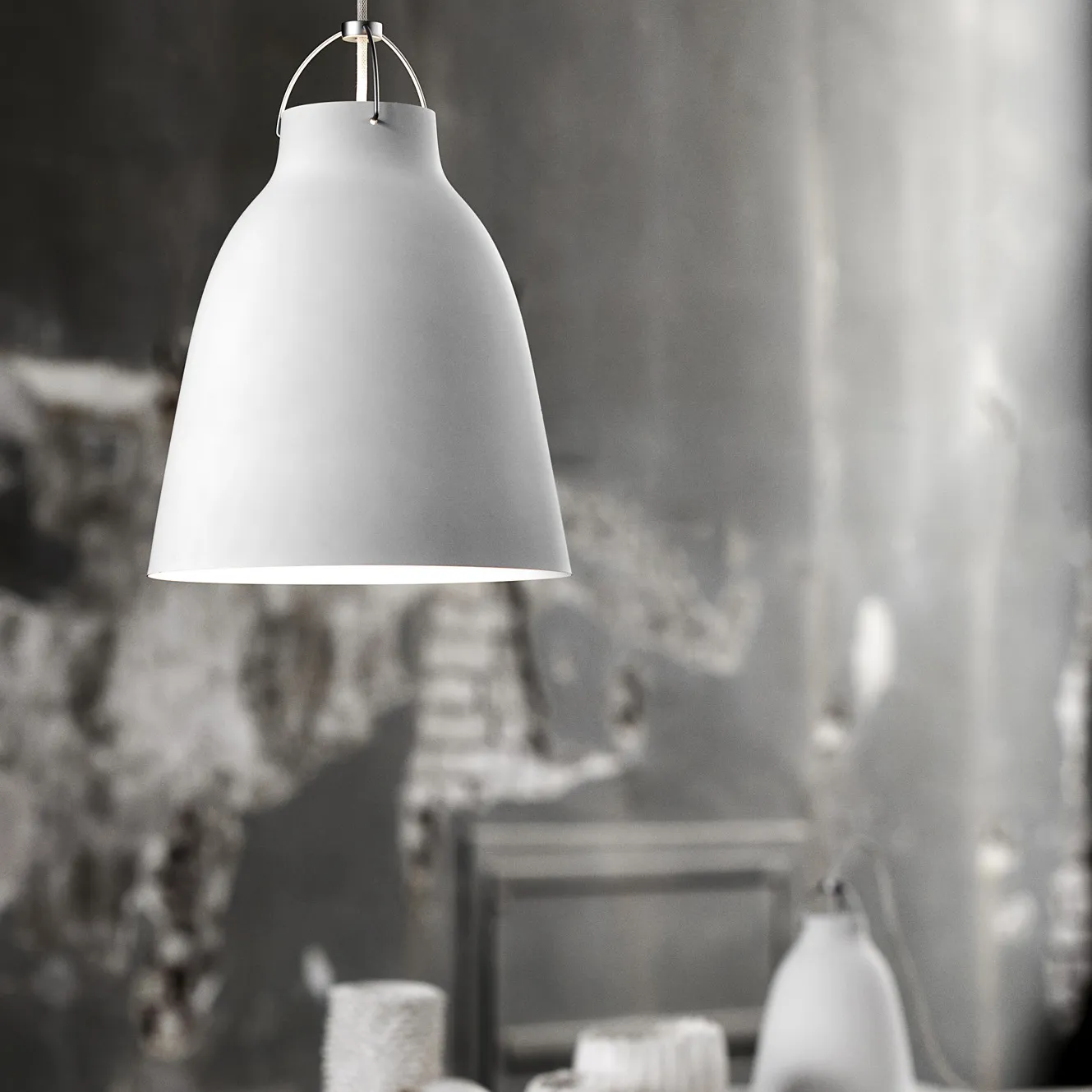 Lampada a sospensione Caravaggio P2 opaca.jg{font-size:18px}Nero