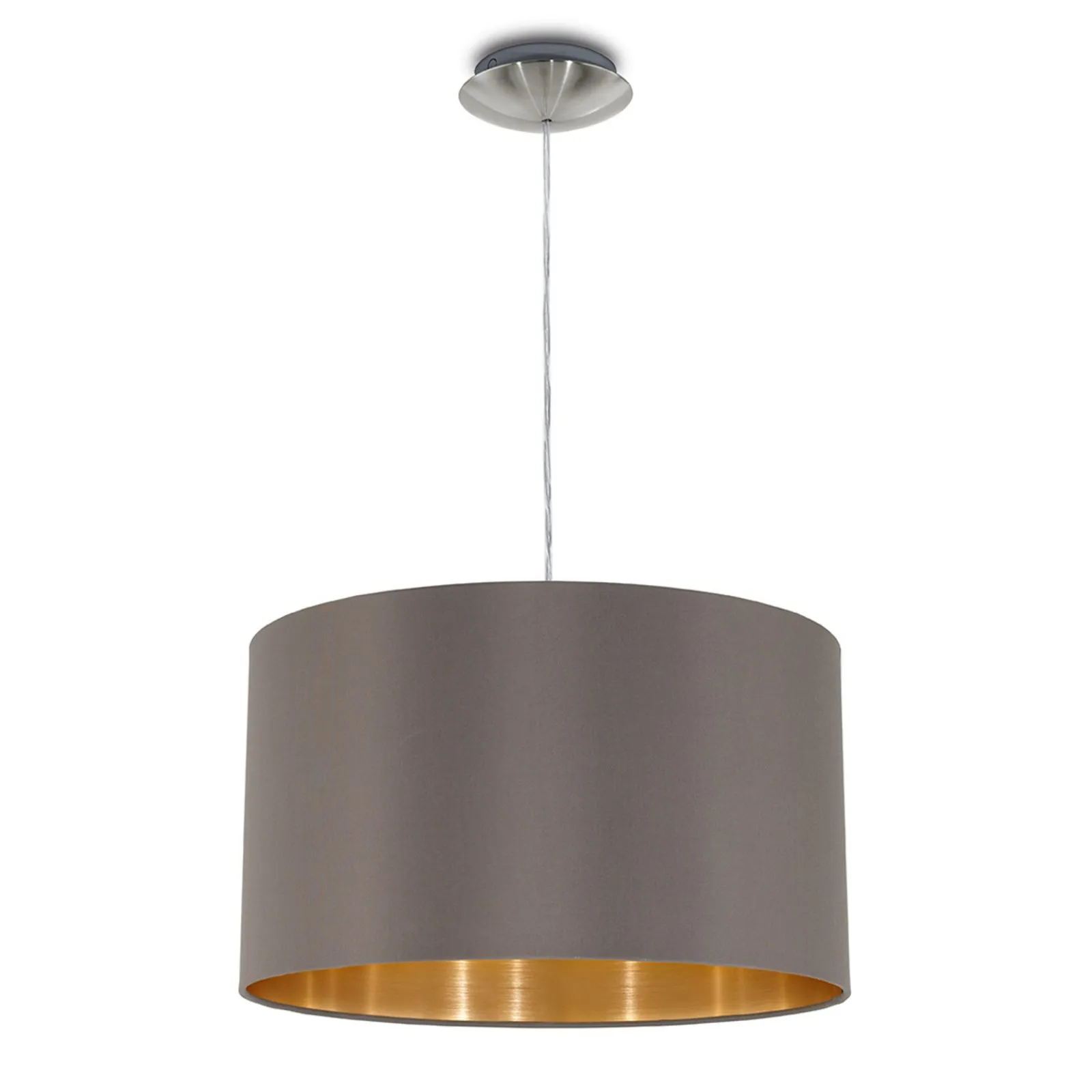 Lampada a sospensione Maserlo, cappuccino, 38 cm