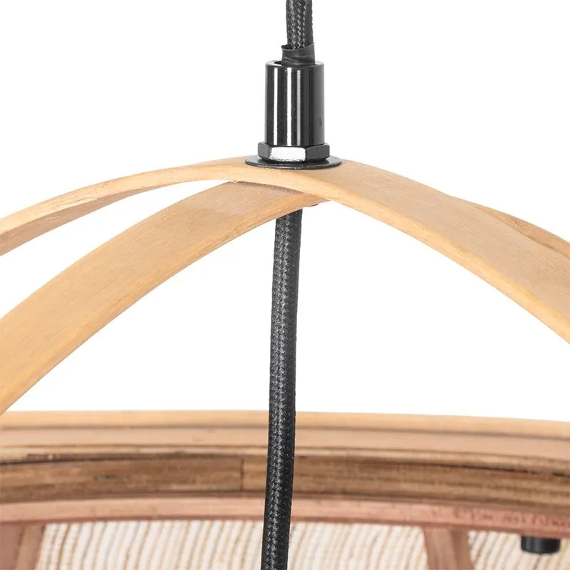 Lampada a sospensione orientale marrone 58 cm - Pascal
