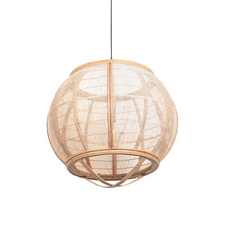 Lampada a sospensione orientale marrone 58 cm - Pascal